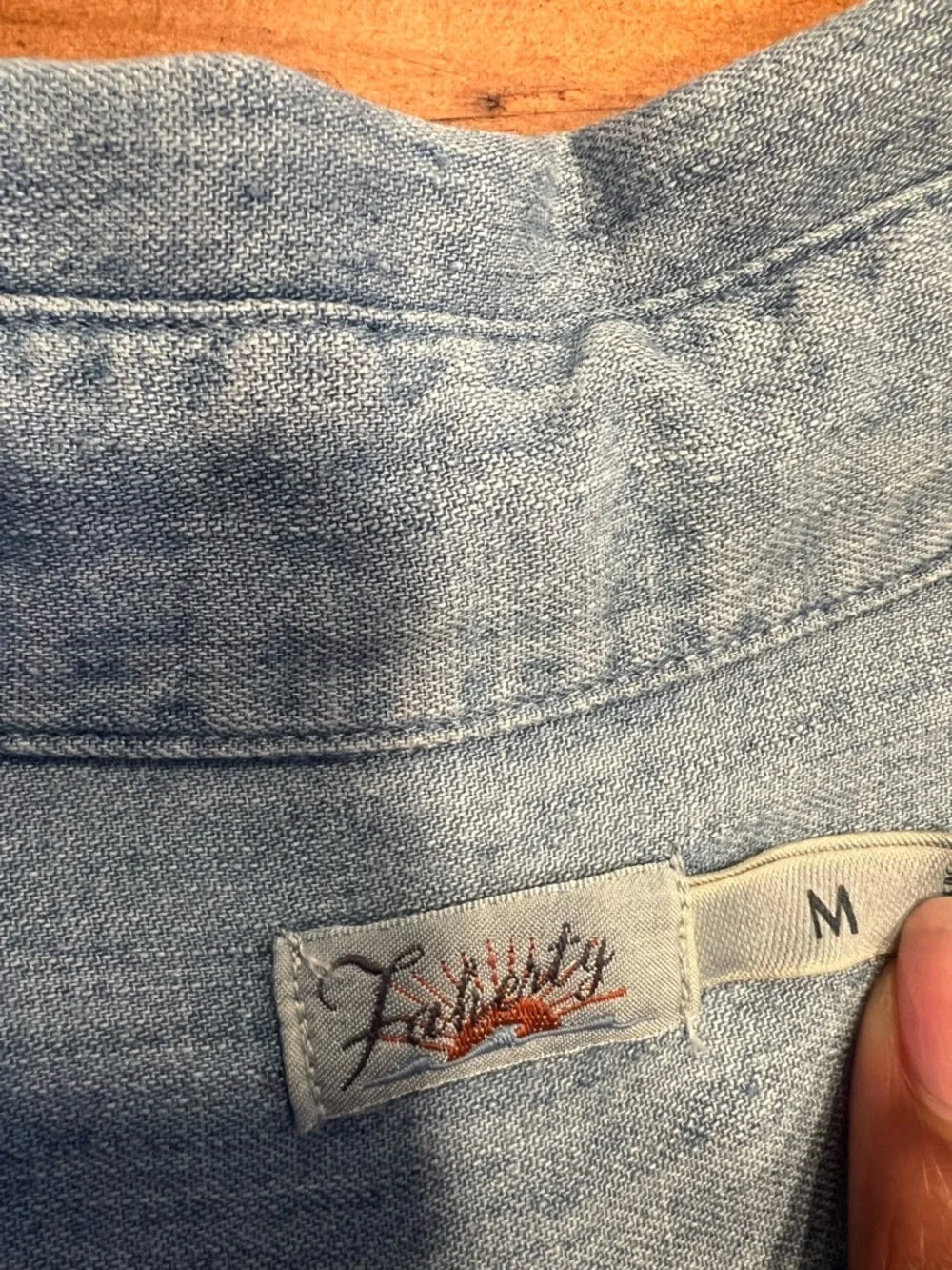 Faherty Tried and True Chambray Midi Shirtdress - Picture 5 of 7